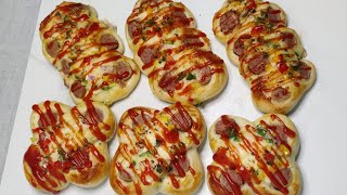 Korean sausage bread recipe  Fatemas Dream Bakery  bread [upl. by Cantone]