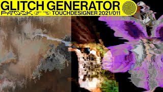 TOUCHDESIGNER TUTORIAL 2111  GLITCH GENERATOR [upl. by Nairrod242]