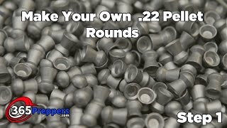 Make Your Own 22 Pellet Rounds  Step 1 [upl. by Lirva]