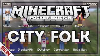 Download City Folk Skin Pack  Minecraft PE  01500160 [upl. by Drawyeh]