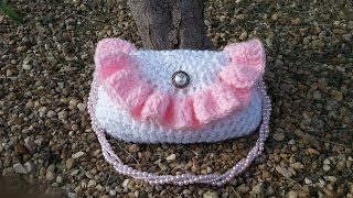 How to Crochet a Purse  Kids Purse [upl. by Tresa687]