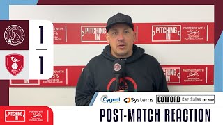 Taunton Town FC 1  1 Bracknell Town FC  Post Match Interview  Southern League Premier South [upl. by Helsa]