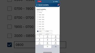 Submitting Availability in the Mobile App [upl. by Galatea896]
