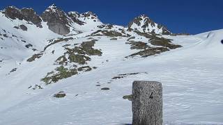 Leichte Skitour Albrunpass 2409 m Grenzpass Schweiz Italien [upl. by Nnylarac]