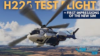 H225 Helicopter Test Flight  Microsoft Flight Simulator 2024 First Impressions at Compton Abbas 4K [upl. by Aicatsana]