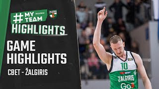 CBet  Žalgiris  Game Highlights  20240107 [upl. by Zigrang]