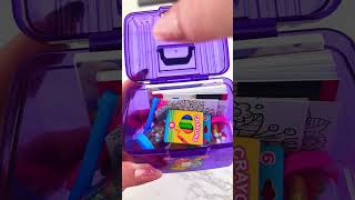 Miniature School Supplies Collection Box Opening Satisfying Video ASMR asmr mini ✏️🖍️📓 [upl. by Eardnaed]