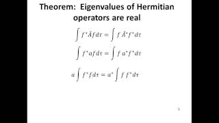 Eigenvalues of Hermitian Operators Are Real [upl. by Photina575]