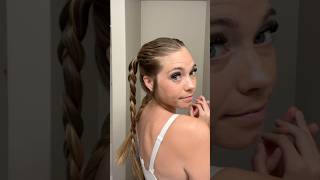 Y2K back braided pigtails quickhairstyle easyhairstyles schoolhairstyles braidedhairstyles [upl. by Adolph]