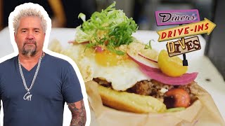 Guy Fieri Comes Back for quotNextLevelquot Filipino Hot Dog  Diners DriveIns and Dives  Food Network [upl. by Adriane]