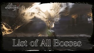 Black Myth Wukong All Bosses [upl. by Naujyt]