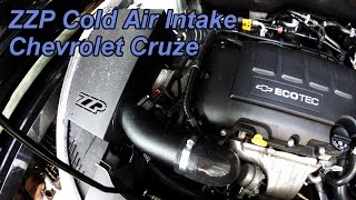 HD Chevrolet Cruze ZZP Performance Cold Air Intake Install  New from ZZP [upl. by Nacim371]