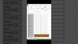 How to rearrange data In excel tips and tricks tutorial exceltips viral [upl. by Nonnarb176]