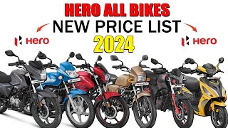 HERO ALL BIKES PRICE IN INDIA 2023  New Price List on road 2023  All Model Hero Bikes amp Scooter [upl. by Artiek]