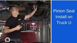 SKF amp Truck U install a pinion seal [upl. by Corenda]