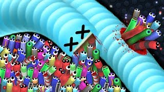 Slitherio 1 Troll Hacker Snake vs 91619 Snakes Epic Slitherio Gameplay [upl. by Aisereht326]