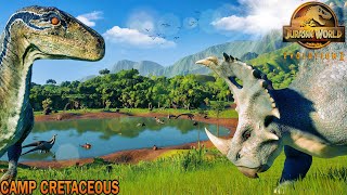 Camp Cretaceous  valley of the dinosaurs jurassic world evolution [upl. by Damiano]