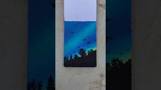 Aurora lights painting art artshorts shortvideo [upl. by Mw81]