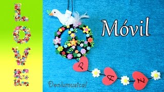 DIY Móvil Paloma de la Paz Peace craft for children [upl. by Aneema199]