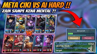 Nyobain Vs AI Hard Yang Katanya Jago Setara Pro Player  META CIKI FULL GOD VS AI HARD [upl. by Nirrac733]