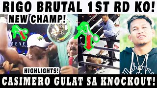 Breaking Rigondeaux PANALO BRTAL 1st Round KO New Champion Casimero GULAT sa KO Alas vs Rigo [upl. by Sumetra801]