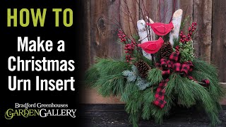 HOW TO Make a Christmas Urn Insert DIY [upl. by Naves]