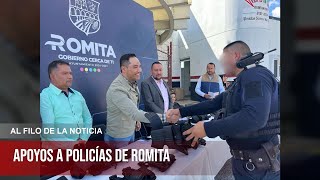 Policías de Romita reciben equipamiento nuevo [upl. by Fulvi]