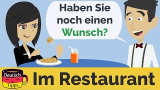 Deutsch lernen  Essen bestellen im Restaurant [upl. by Siriso]