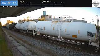 EAST VIEW 10724 Of A CN IDM39731 WB Train Longhaul Manifest Of Mixedfreight Leading With CN Dou [upl. by Avirt912]