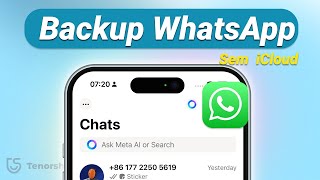 Com Fazer Backup do WhatsApp iPhone sem iCloud 2024  3 Maneiras [upl. by Llertnor237]