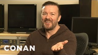 Ricky Gervais Updates His quotJust Sayinquot StandUp Contest  CONAN on TBS [upl. by Flann]