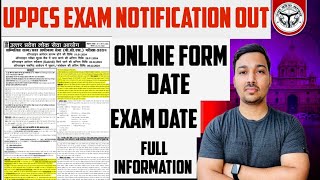 UP PCS 2024 Notification Out🔥 PCS Exam Date  Full Information [upl. by Fallon]