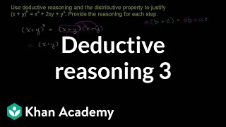 Deductive reasoning 3  Sequences series and induction  Precalculus  Khan Academy [upl. by Sawtelle301]