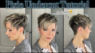 Hair Tutorial Styling My Pixie Undercut WITHOUT Spikes😘 [upl. by Luo]