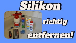 Silikon richtig entfernen DIY Produkt vergleichstest Mellerud MEM Molto und Würth [upl. by Annaxor]