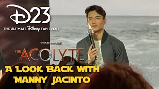 quotThe Acolytequot A Look Back with Manny Jacinto  D23 The Ultimate Disney Fan Event [upl. by Enreval]