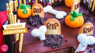 ⚰ GÂTEAU CIMETIÈRE POUR HALLOWEEN ⚰ [upl. by Flemming]