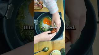 Pesto eggs 🍳 breakfast pesto eggrecipe brunch recipe [upl. by Innus]