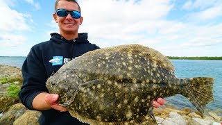 EPIC Day of Flounder Fishing Catch Clean Cook [upl. by Nelram]