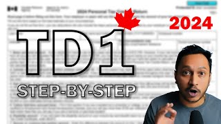 HOW TO Fill a TD1 Form  Canada 2024 [upl. by Teage901]