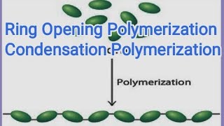 Ring Opening Polymerization Condensation Polymerization [upl. by Cristian107]