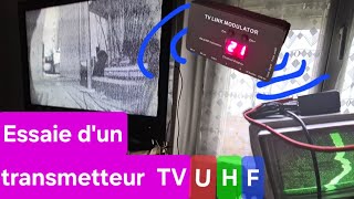 Essaie dun émetteur UHF pour avoir la couleur sur ma TV cathodique TTS 2001 [upl. by Nolyarb]