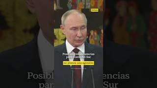 Putin advierte a Corea del Sur sobre suministro de armas a Ucraniaputin presidente rusia corea [upl. by Wilkey]