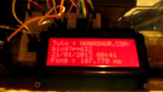 LCD 4x20 sur un Raspberry Pi via un MCP23017 [upl. by Letch]