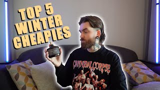 TOP 5 Winter amp Cold Weather Cheap Mens Fragrances [upl. by Cogswell]