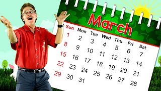 The Month of March  Calendar Song for Kids  Month of the Year Song  Jack Hartmann [upl. by Analihp221]