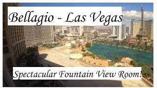 Bellagio Remodeled Fountain View King Room Tour 2022 [upl. by Buck]