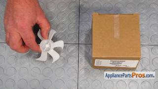 How To WhirlpoolKitchenAidMaytag Evaporator Motor Fan Blade WP2163777 [upl. by Isia468]