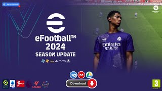 eFootball PES 2024 PPSSPP 600MB New Kits amp Transfers Updated 202324 Tattoos Added Best Graphics HD [upl. by Treblih]