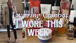 Layering Combos  Perfume Layering Combos I Wore This Week  Perfume Collection [upl. by Erret]